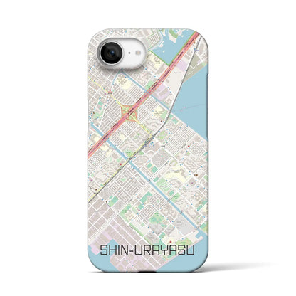 【新浦安（千葉県）】地図柄iPhoneケース（バックカバータイプ）