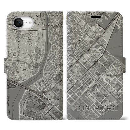 【新浦安（千葉県）】地図柄iPhoneケース（手帳タイプ）