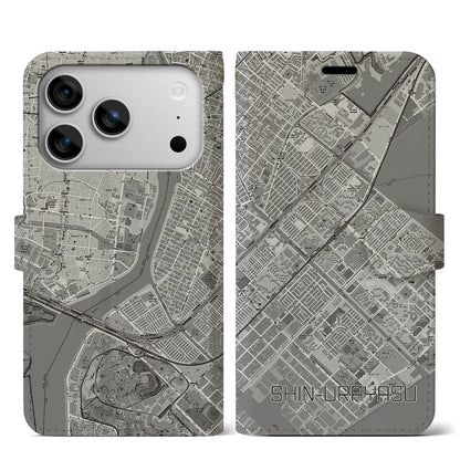 【新浦安（千葉県）】地図柄iPhoneケース（手帳タイプ）