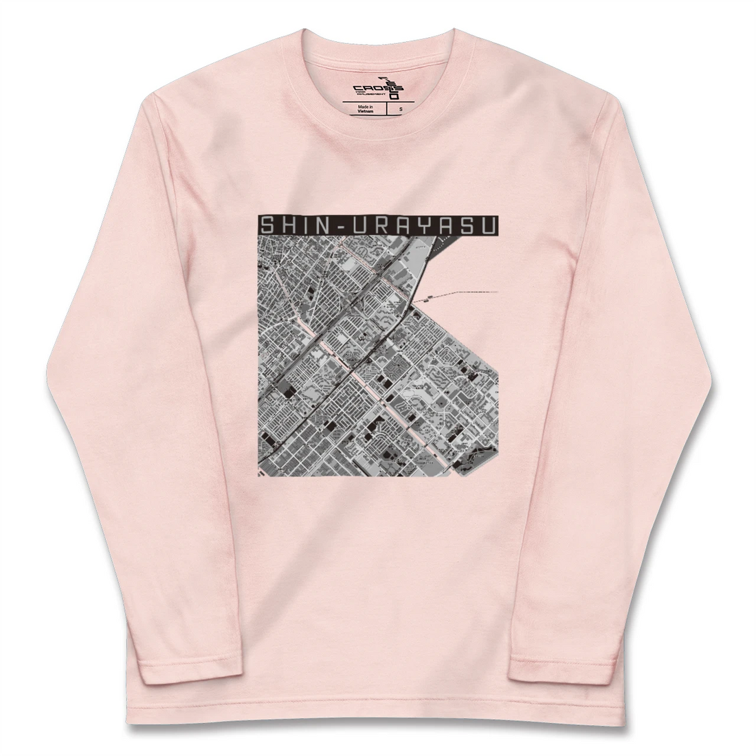 【新浦安（千葉県）】地図柄ロングスリーブTシャツ