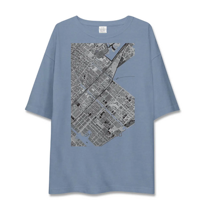 【新浦安（千葉県）】地図柄ビッグシルエットTシャツ