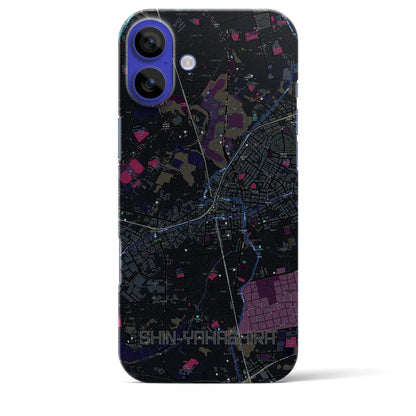 【新八柱（千葉県）】地図柄iPhoneケース（バックカバータイプ）