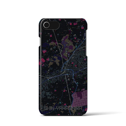 【新八柱（千葉県）】地図柄iPhoneケース（バックカバータイプ）