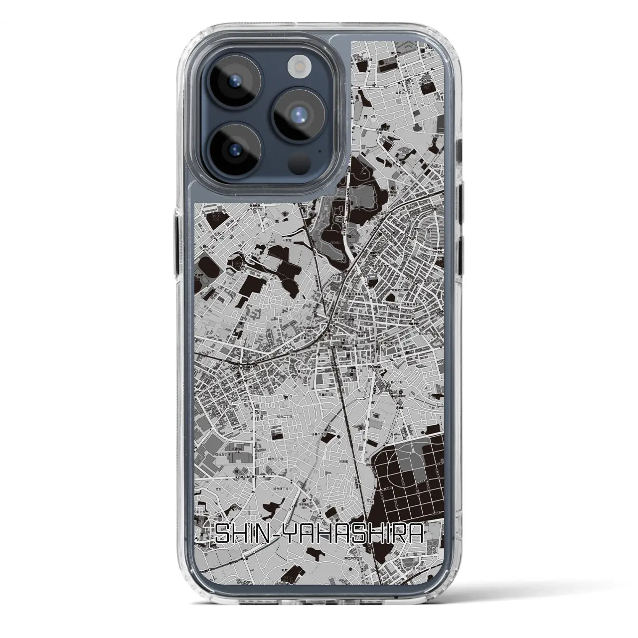 【新八柱（千葉県）】地図柄iPhoneケース（MagSafeタイプ）