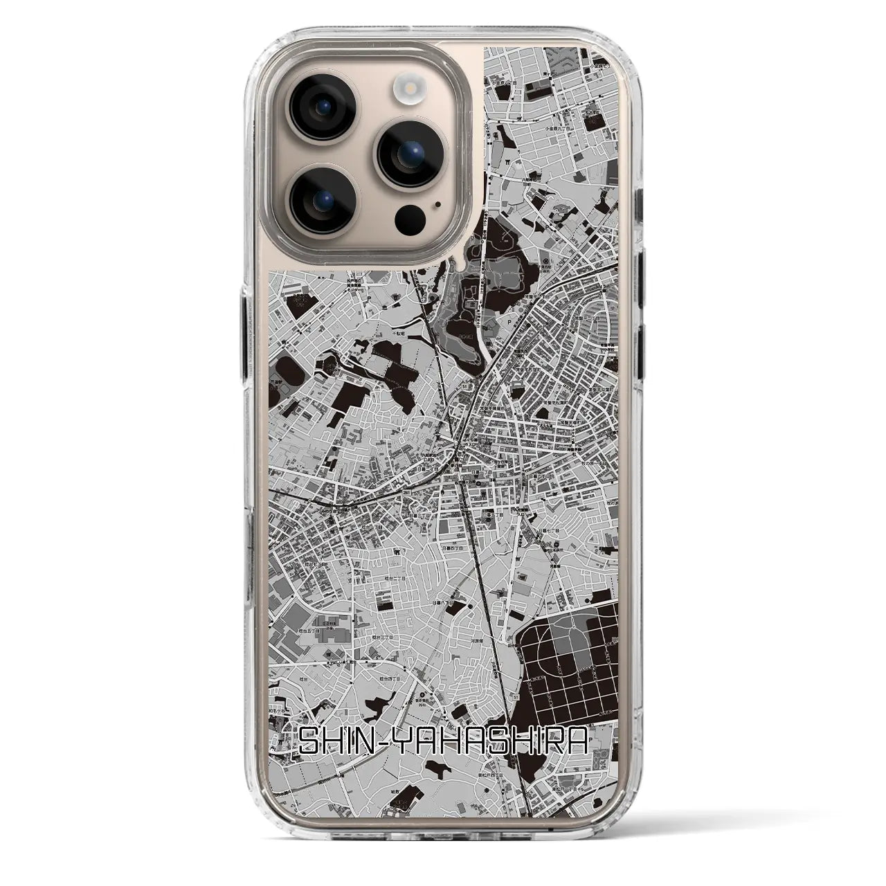 【新八柱（千葉県）】地図柄iPhoneケース（MagSafeタイプ）