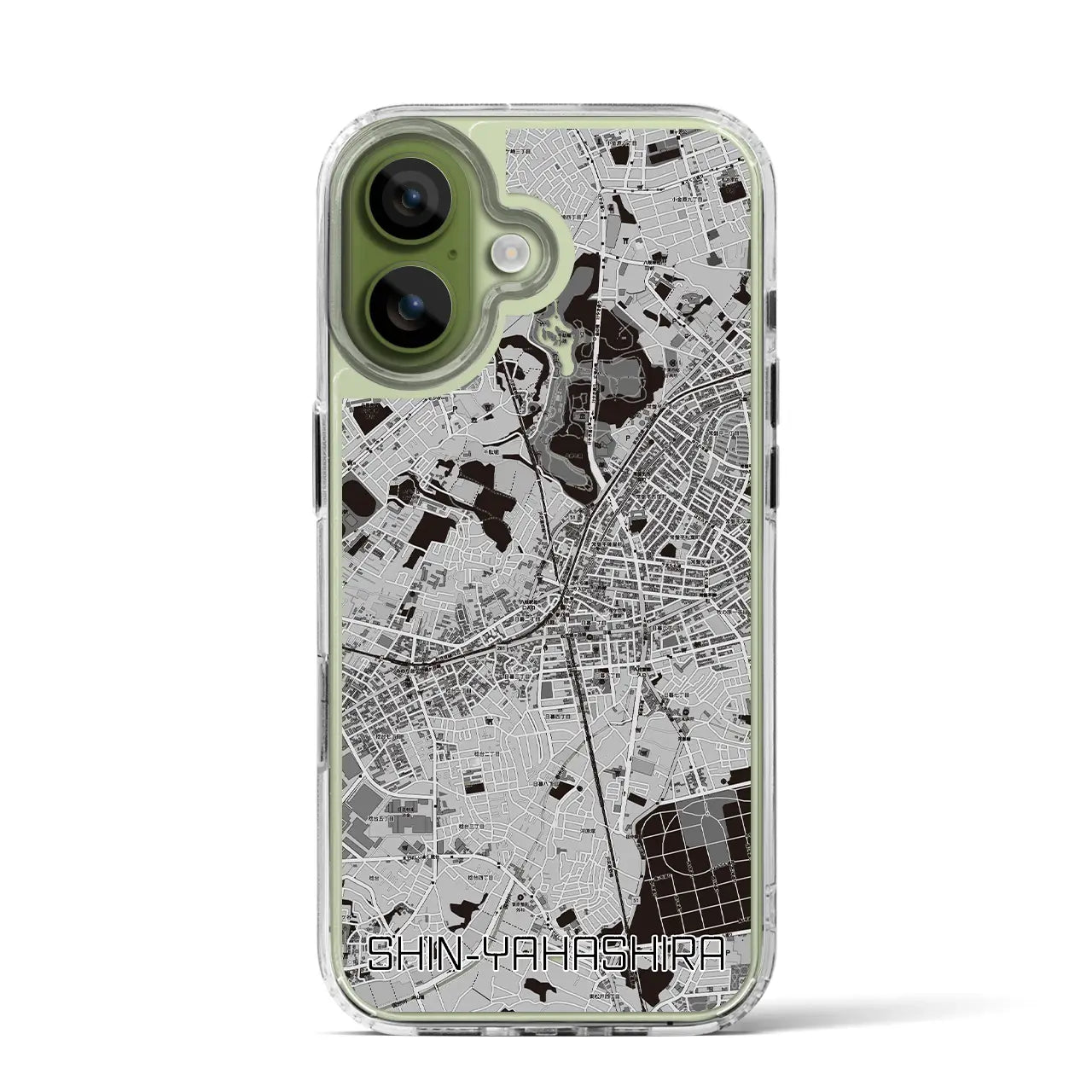 【新八柱（千葉県）】地図柄iPhoneケース（MagSafeタイプ）