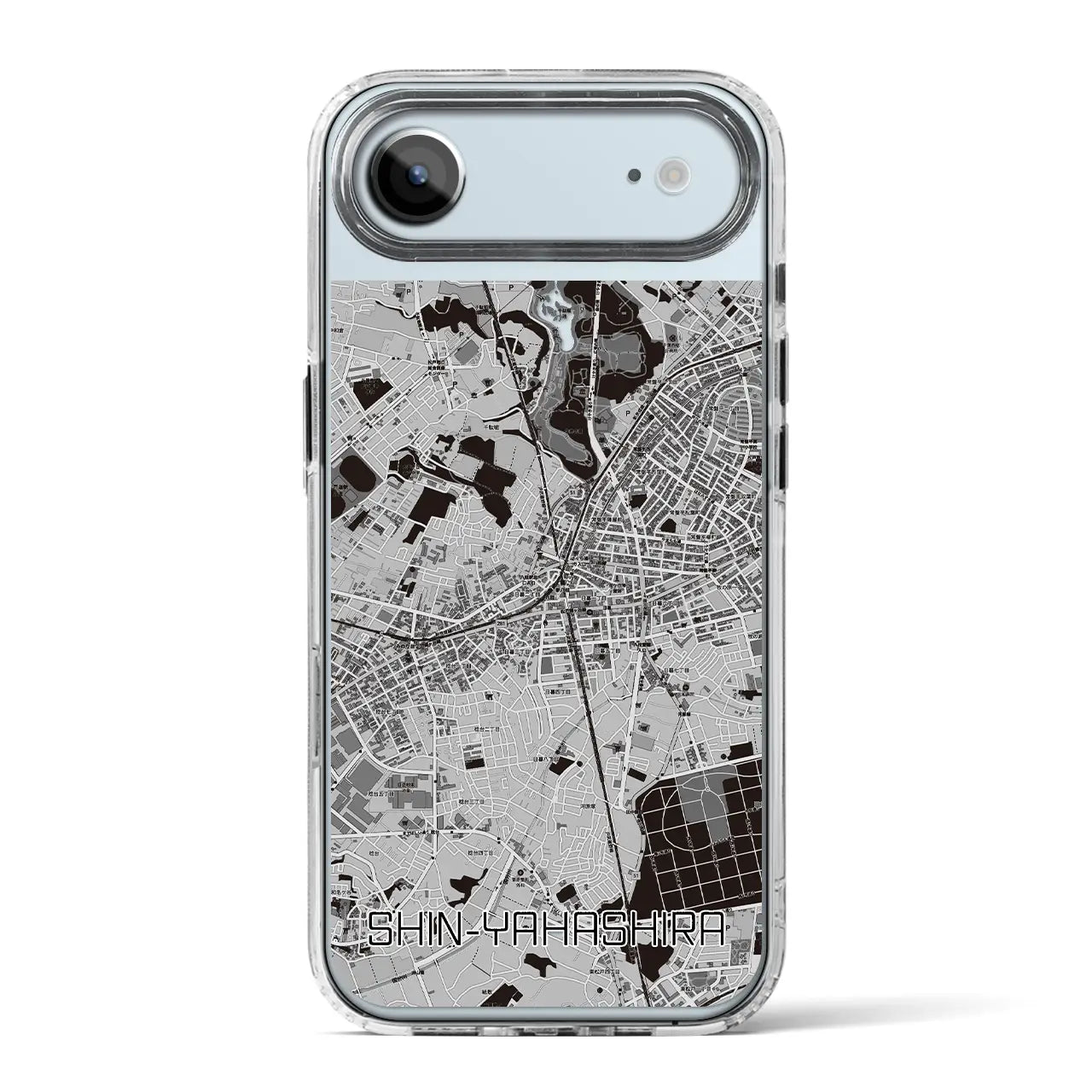 【新八柱（千葉県）】地図柄iPhoneケース（MagSafeタイプ）