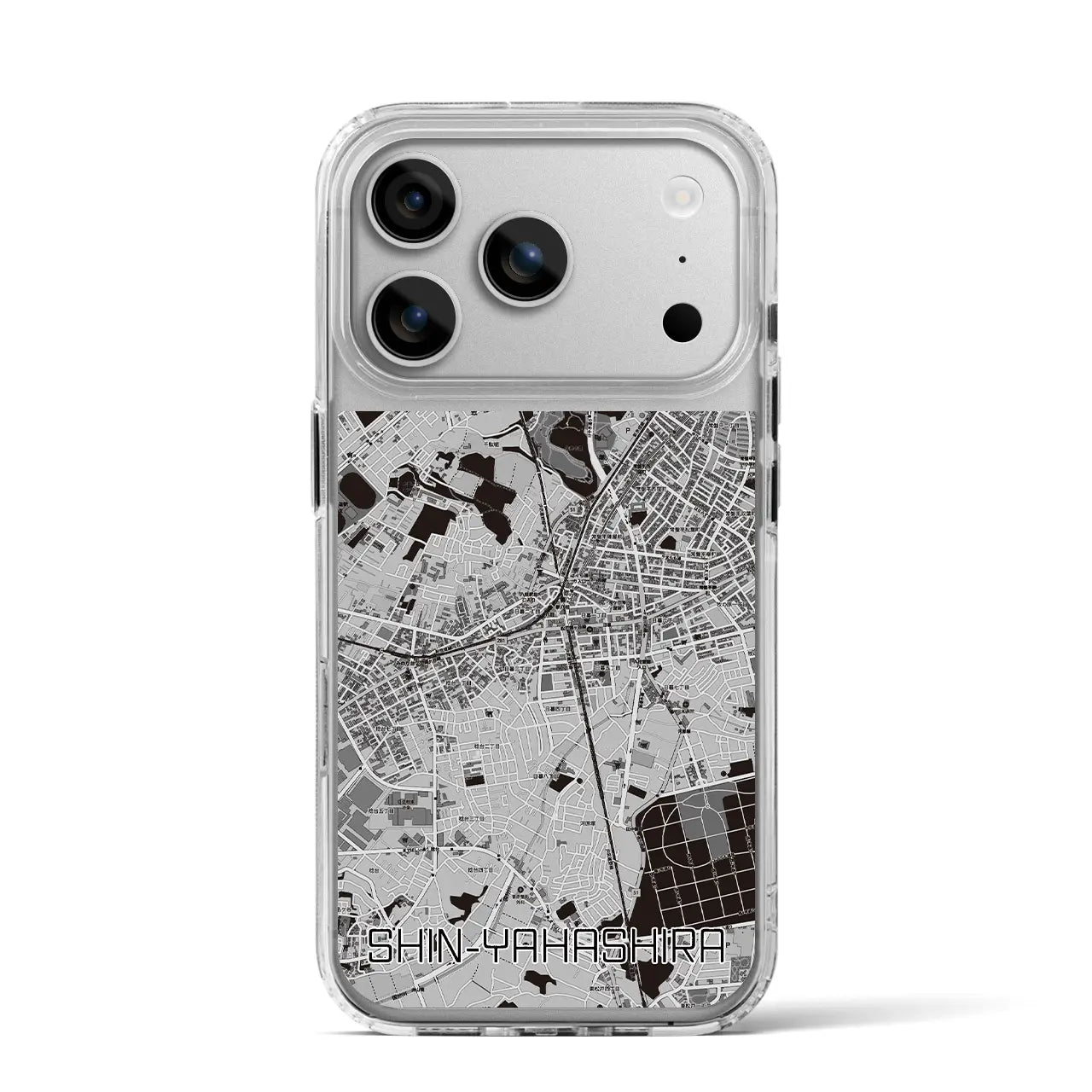 【新八柱（千葉県）】地図柄iPhoneケース（MagSafeタイプ）