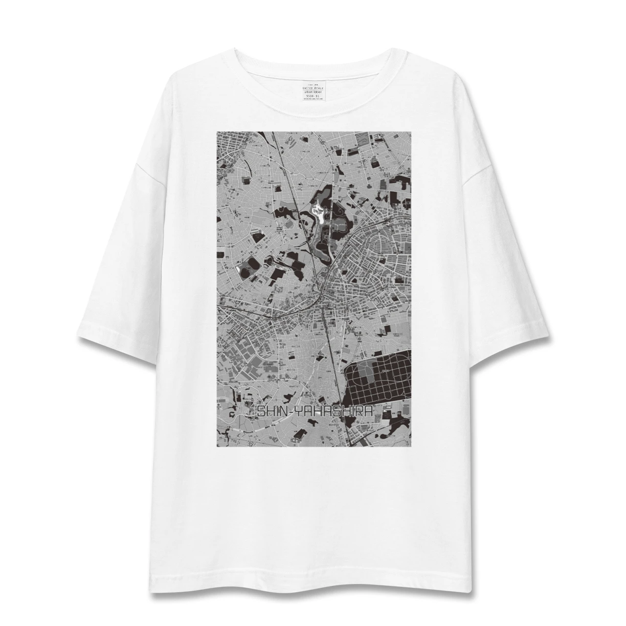 【新八柱（千葉県）】地図柄ビッグシルエットTシャツ