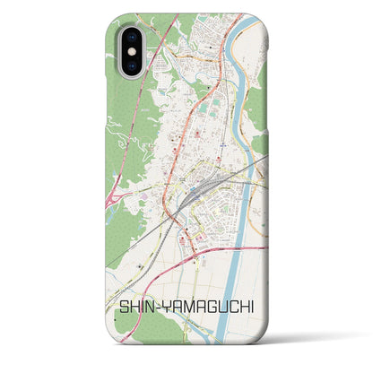 【新山口（山口県）】地図柄iPhoneケース（バックカバータイプ）