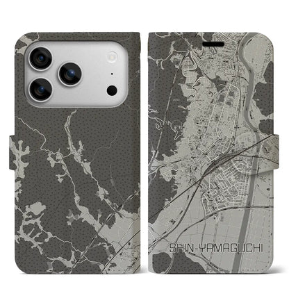 【新山口（山口県）】地図柄iPhoneケース（手帳タイプ）