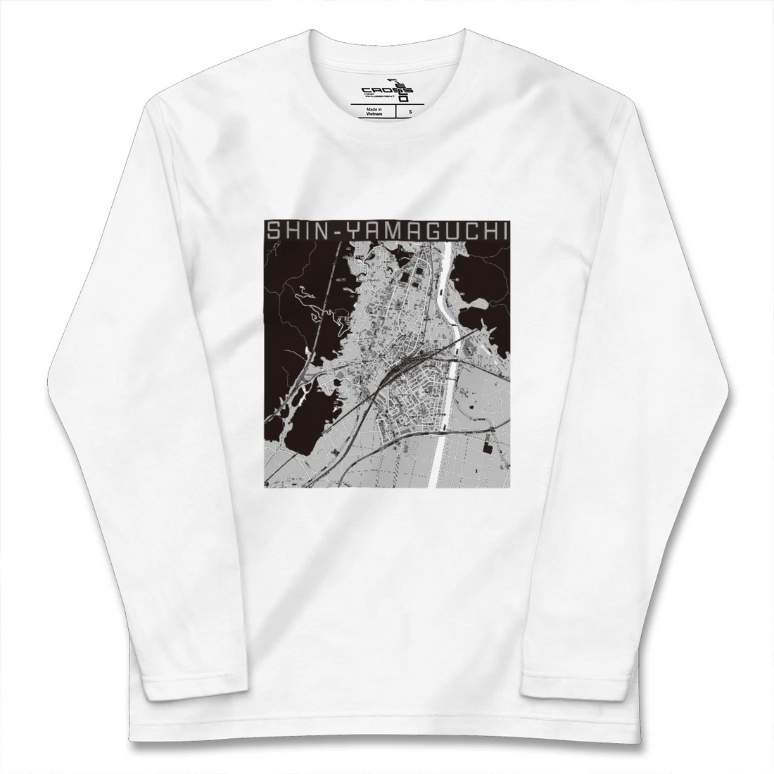 【新山口(山口県)】地図柄ロングスリーブTシャツ