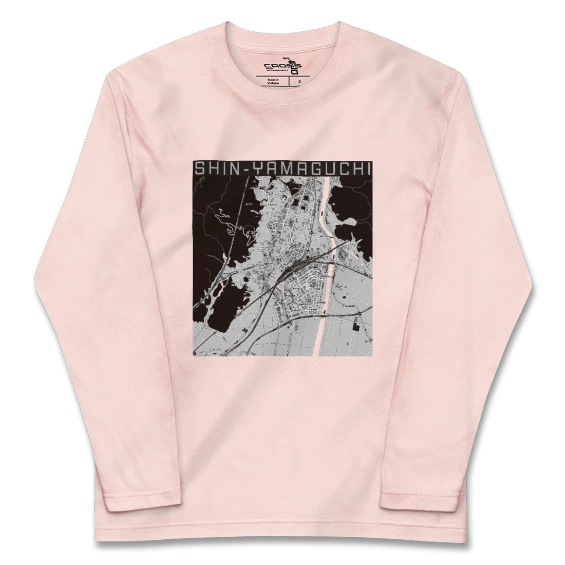 【新山口（山口県）】地図柄ロングスリーブTシャツ