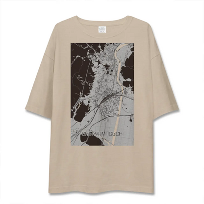 【新山口（山口県）】地図柄ビッグシルエットTシャツ