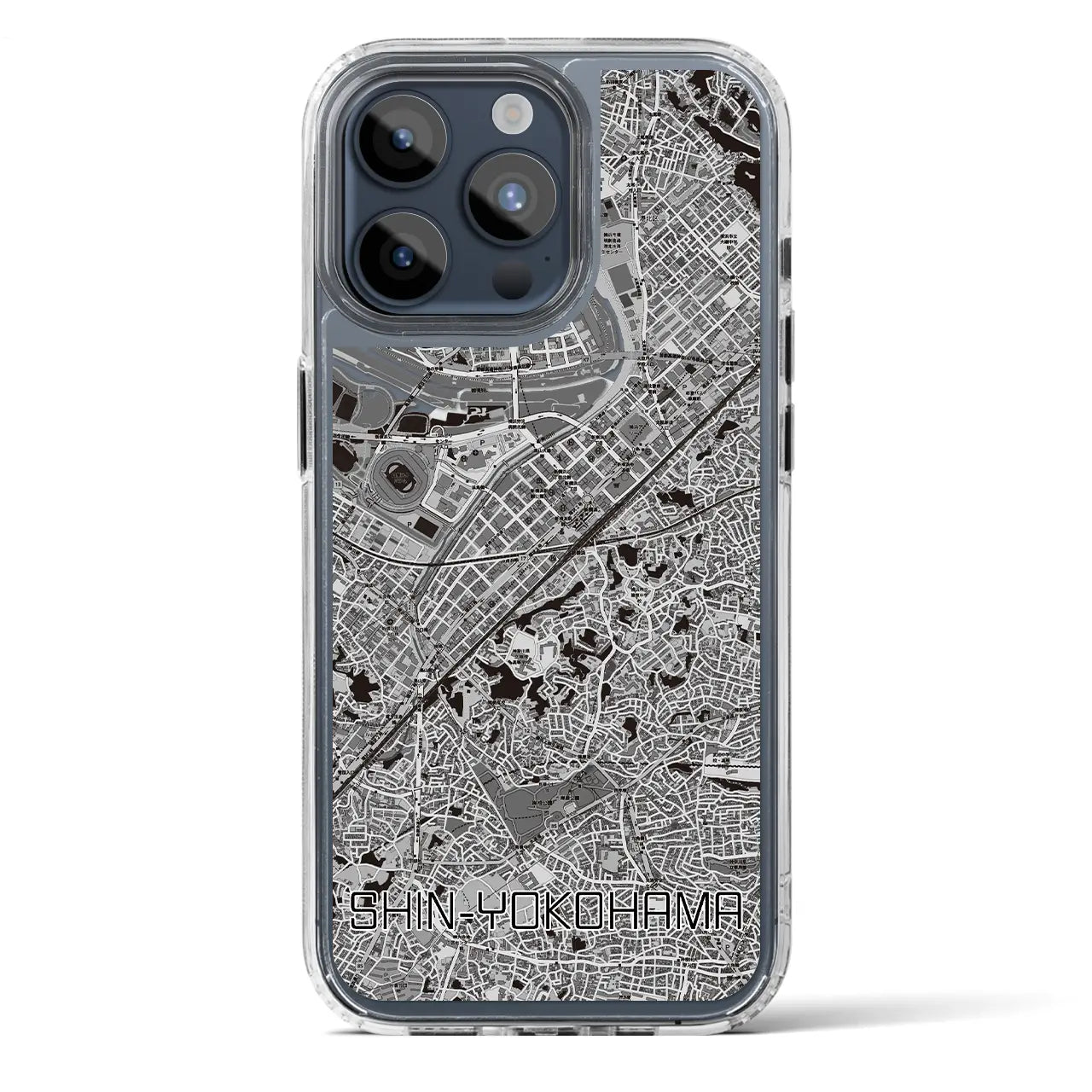 【新横浜（神奈川県）】地図柄iPhoneケース（MagSafeタイプ）