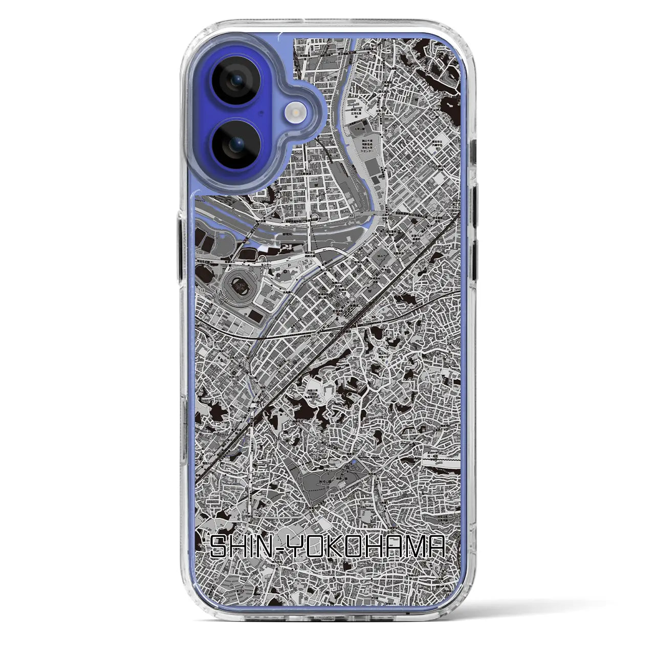 【新横浜（神奈川県）】地図柄iPhoneケース（MagSafeタイプ）