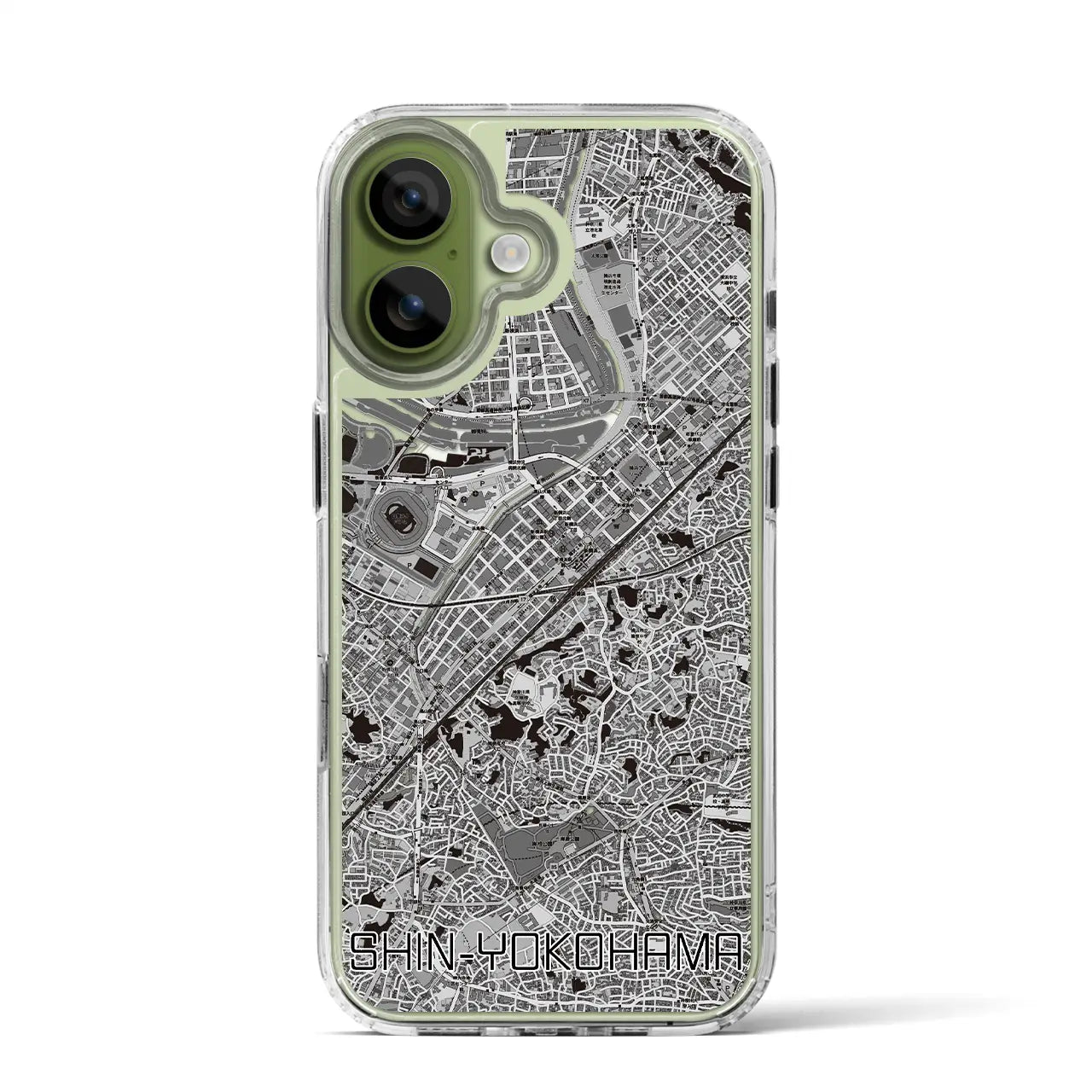 【新横浜（神奈川県）】地図柄iPhoneケース（MagSafeタイプ）