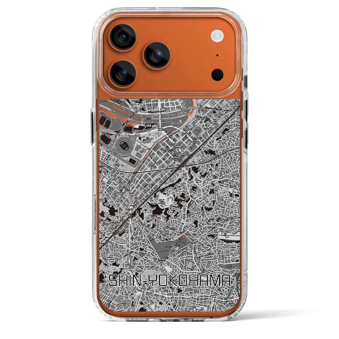 【新横浜（神奈川県）】地図柄iPhoneケース（MagSafeタイプ）