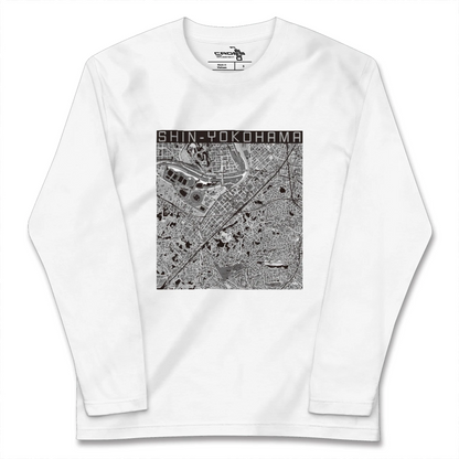 【新横浜（神奈川県）】地図柄ロングスリーブTシャツ