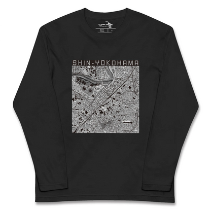 【新横浜（神奈川県）】地図柄ロングスリーブTシャツ
