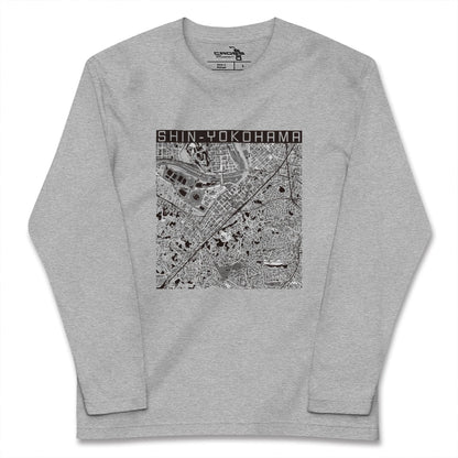 【新横浜（神奈川県）】地図柄ロングスリーブTシャツ