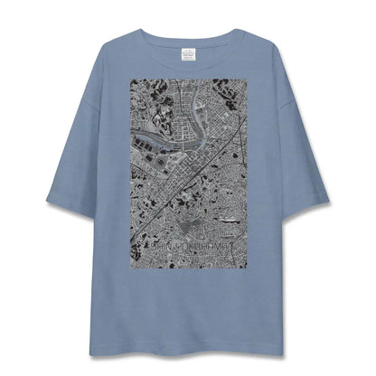 【新横浜（神奈川県）】地図柄ビッグシルエットTシャツ