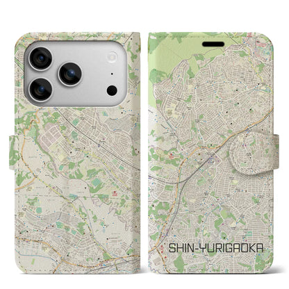 【新百合ヶ丘（神奈川県）】地図柄iPhoneケース（手帳タイプ）