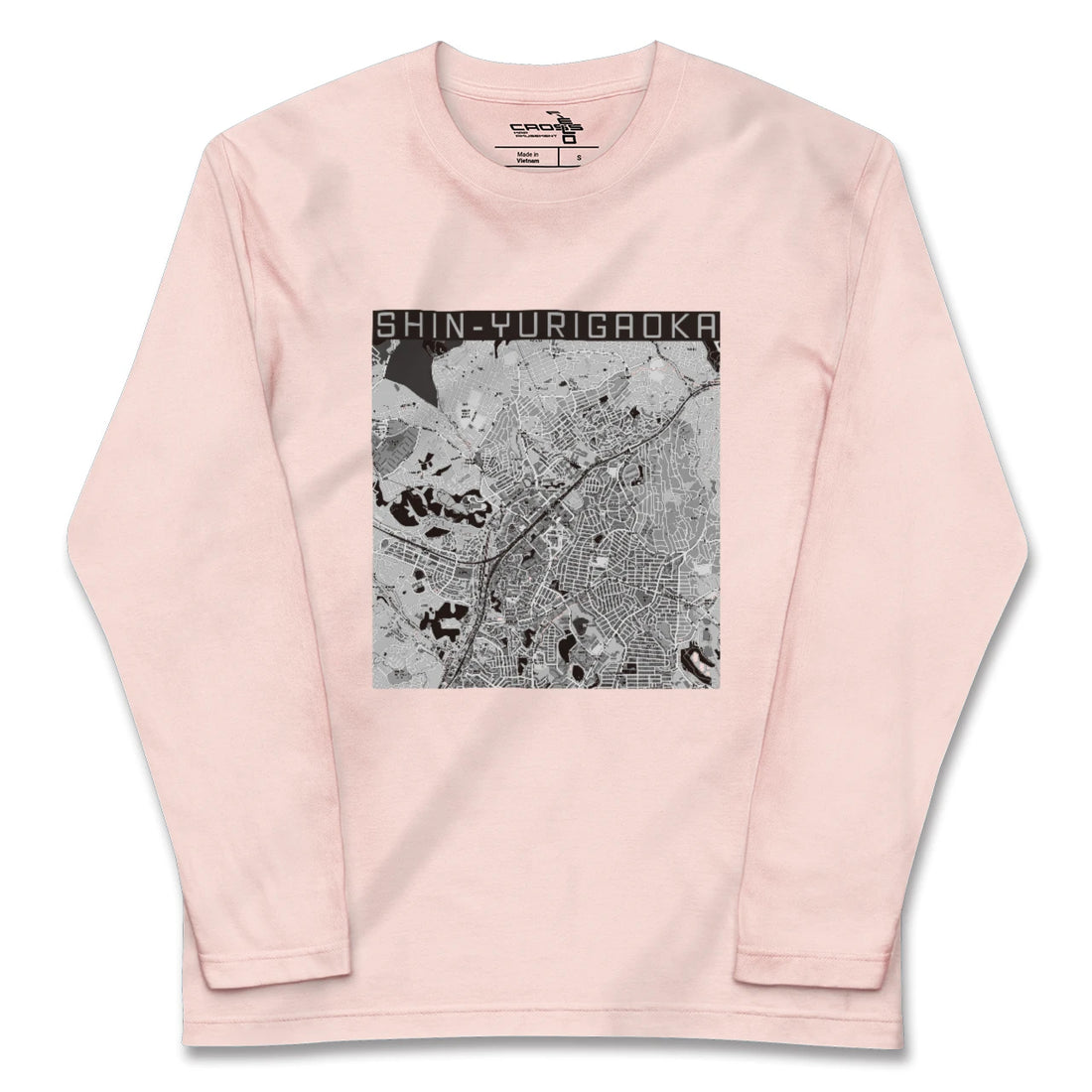 【新百合ヶ丘(神奈川県)】地図柄ロングスリーブTシャツ