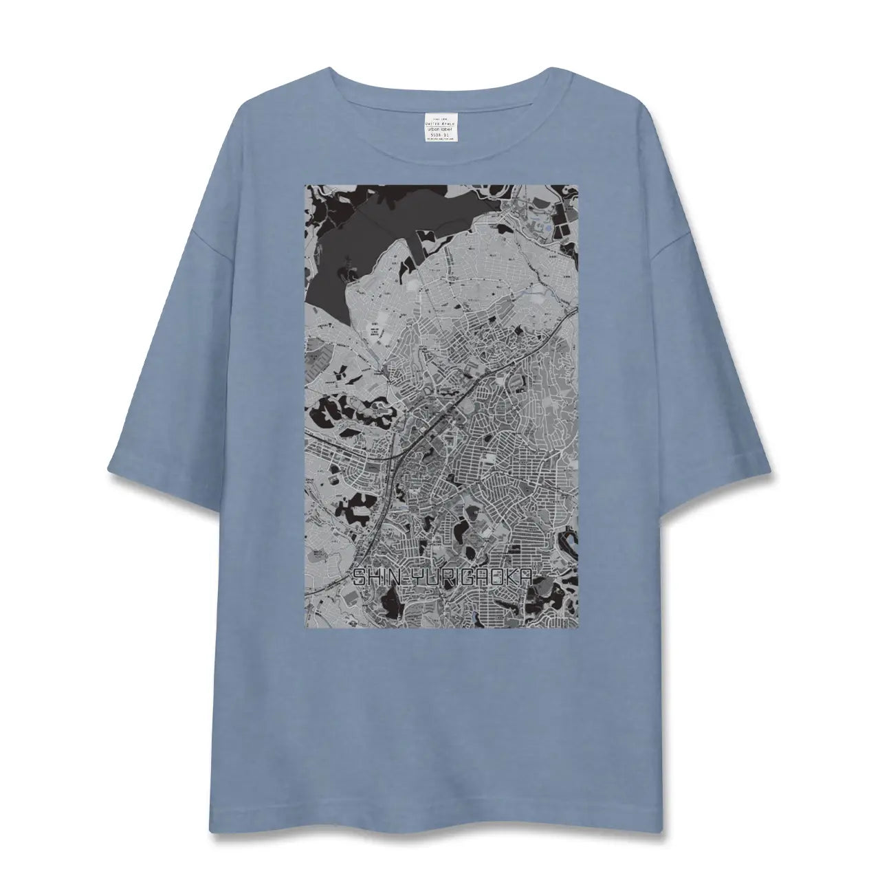 【新百合ヶ丘（神奈川県）】地図柄ビッグシルエットTシャツ