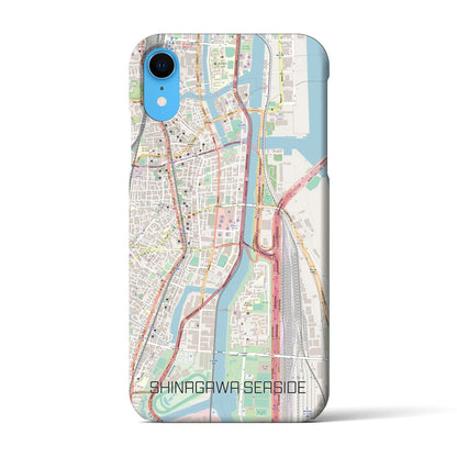 【品川シーサイド（東京都）】地図柄iPhoneケース（バックカバータイプ）