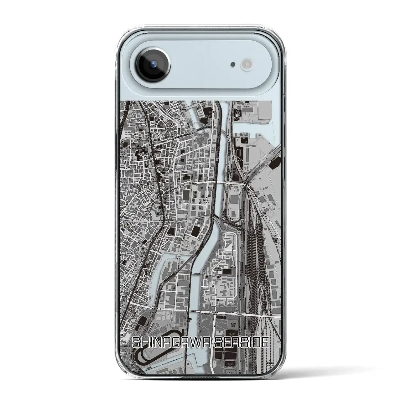 【品川シーサイド（東京都）】地図柄iPhoneケース（クリアタイプ）