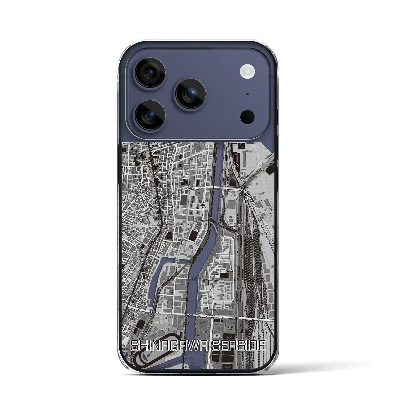 【品川シーサイド（東京都）】地図柄iPhoneケース（クリアタイプ）