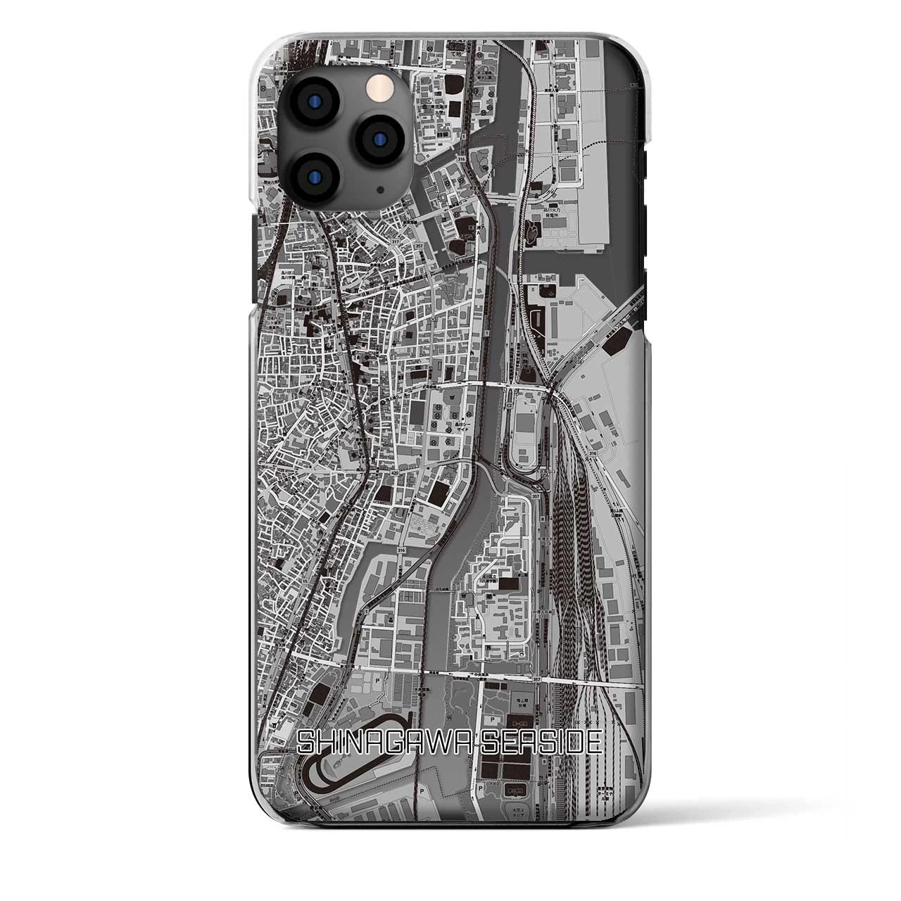 【品川シーサイド（東京都）】地図柄iPhoneケース（クリアタイプ）