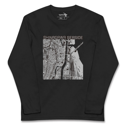 【品川シーサイド（東京都）】地図柄ロングスリーブTシャツ