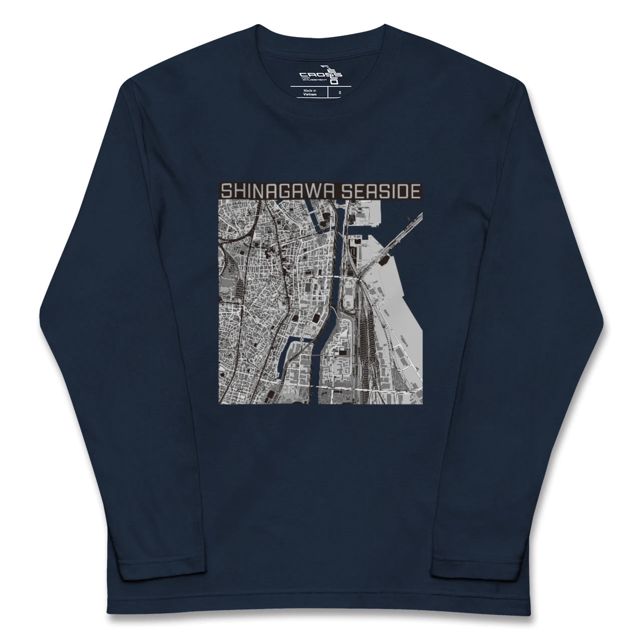 【品川シーサイド（東京都）】地図柄ロングスリーブTシャツ
