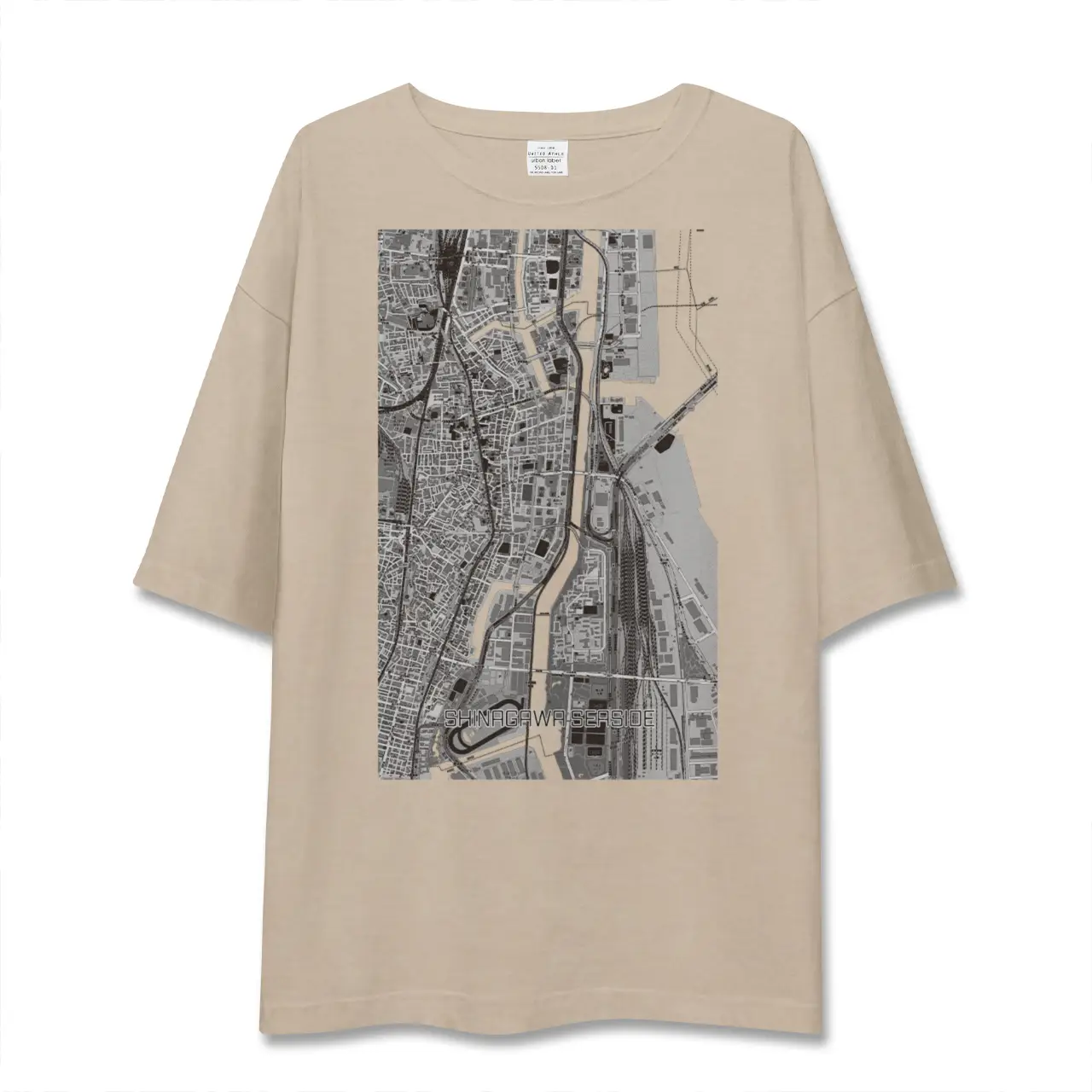 【品川シーサイド（東京都）】地図柄ビッグシルエットTシャツ