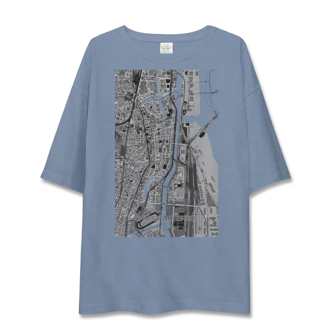 【品川シーサイド（東京都）】地図柄ビッグシルエットTシャツ