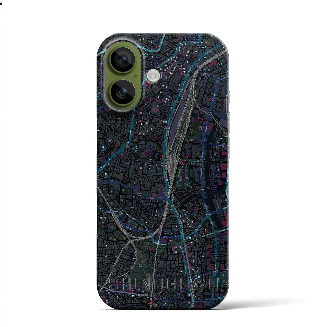 【品川（東京都）】地図柄iPhoneケース（バックカバータイプ）