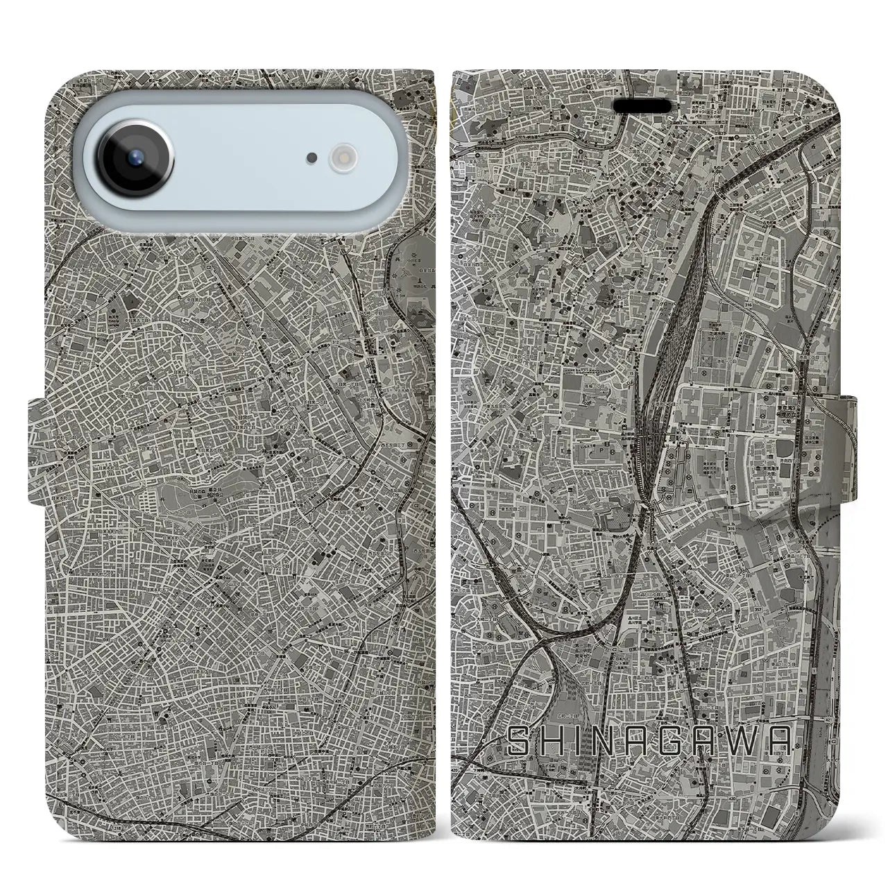 【品川（東京都）】地図柄iPhoneケース（手帳タイプ）