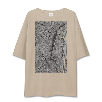 【品川（東京都）】地図柄ビッグシルエットTシャツ