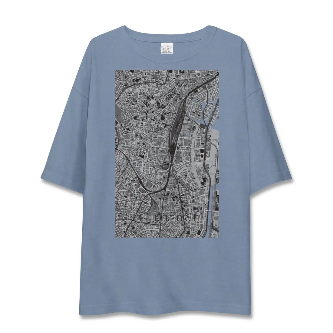 【品川（東京都）】地図柄ビッグシルエットTシャツ