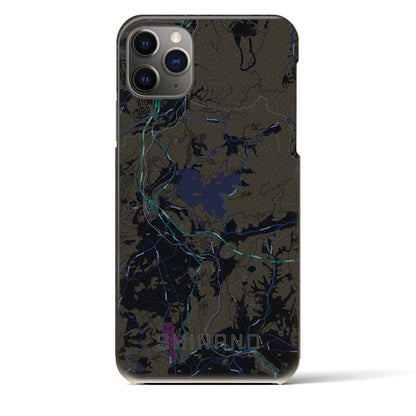 【信濃（長野県）】地図柄iPhoneケース（バックカバータイプ）