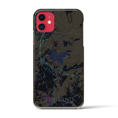 【信濃（長野県）】地図柄iPhoneケース（バックカバータイプ）