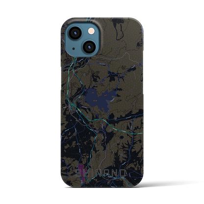 【信濃（長野県）】地図柄iPhoneケース（バックカバータイプ）