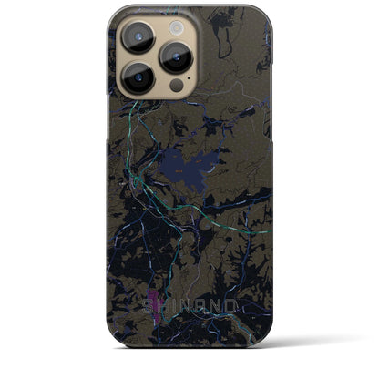 【信濃（長野県）】地図柄iPhoneケース（バックカバータイプ）