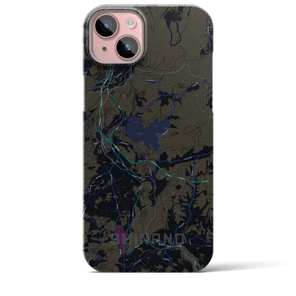 【信濃（長野県）】地図柄iPhoneケース（バックカバータイプ）