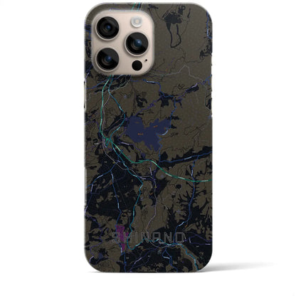 【信濃（長野県）】地図柄iPhoneケース（バックカバータイプ）