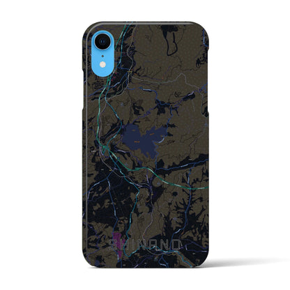 【信濃（長野県）】地図柄iPhoneケース（バックカバータイプ）