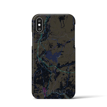 【信濃（長野県）】地図柄iPhoneケース（バックカバータイプ）