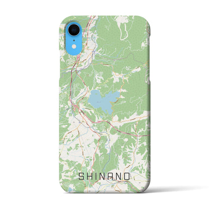 【信濃（長野県）】地図柄iPhoneケース（バックカバータイプ）